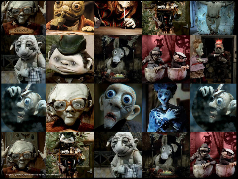 Stop-motion puppet collage