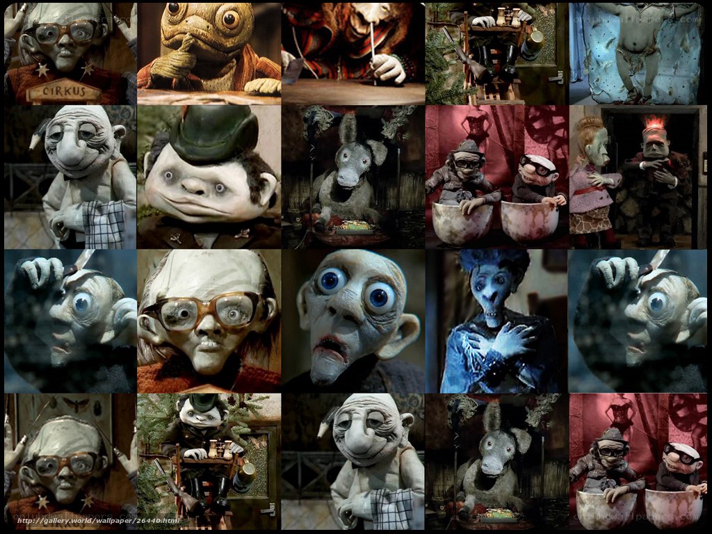 Stop-motion puppet collage