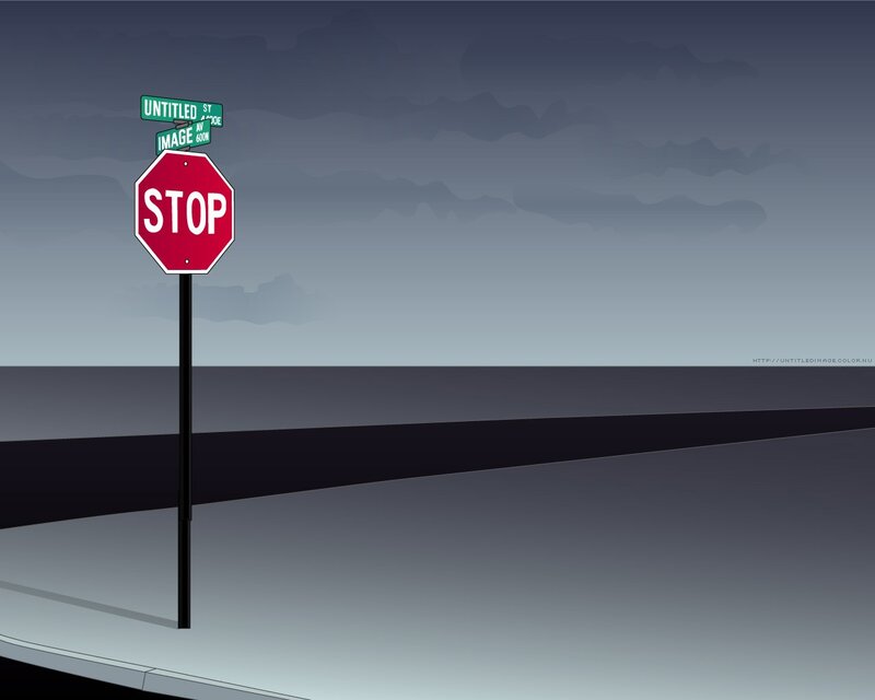 stop sign at intersection