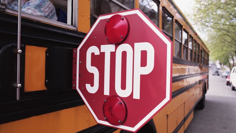 Stop Sign on School Bus