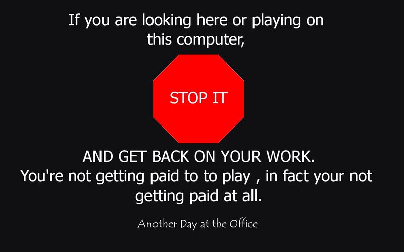 Stop Sign with Text — Black