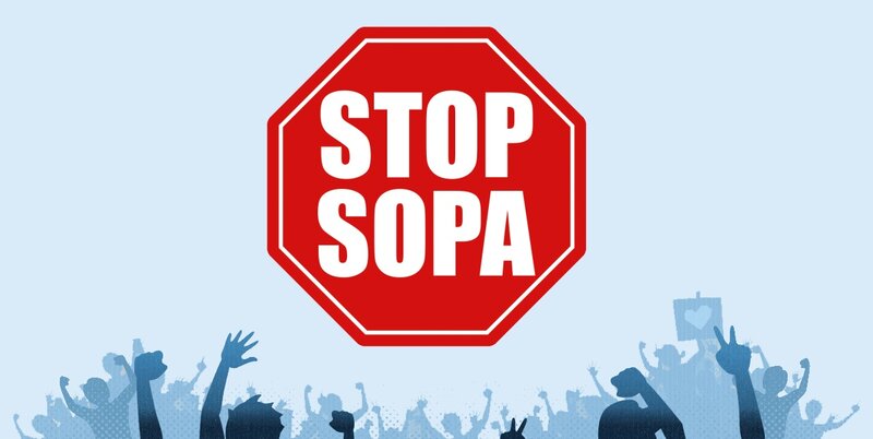 Stop Sopa protest sign