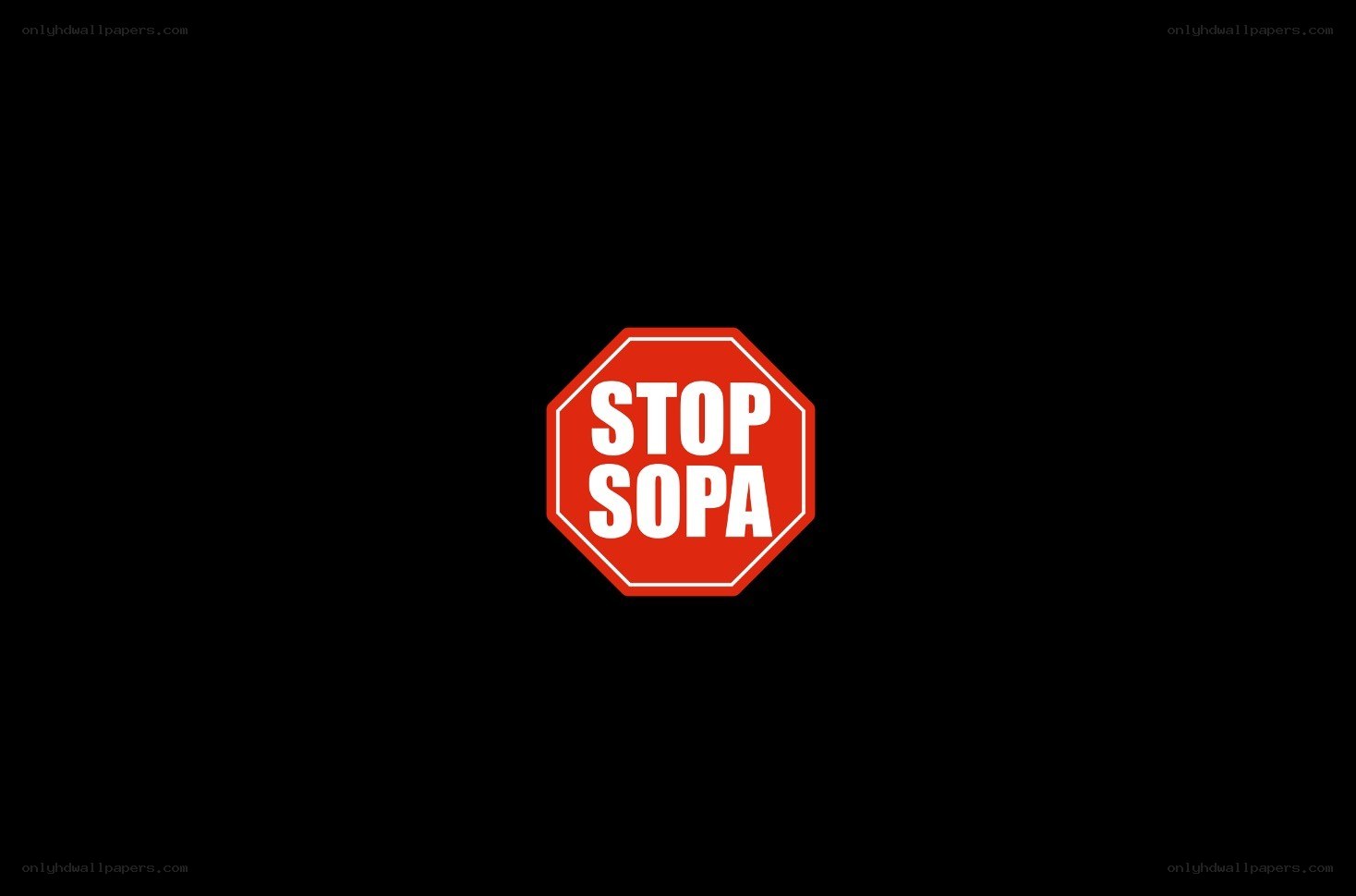 Stop Sopa sign