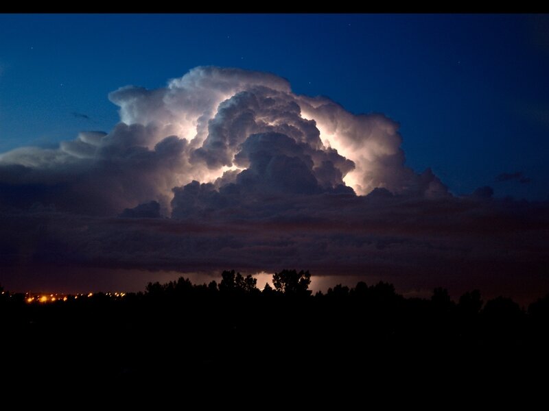 Storm Cloud at Night — Blue