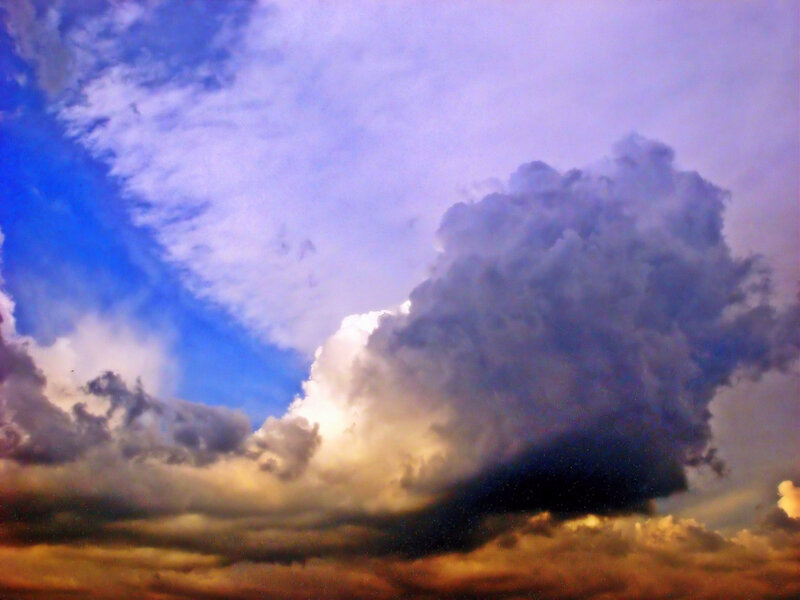 Storm Cloud Formation — Blue