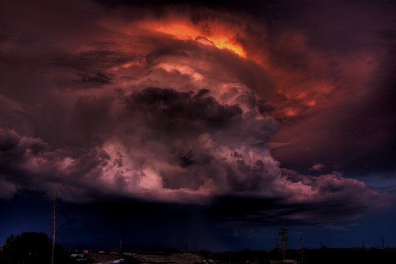 Storm Cloud Formation — Purple, Dramatic