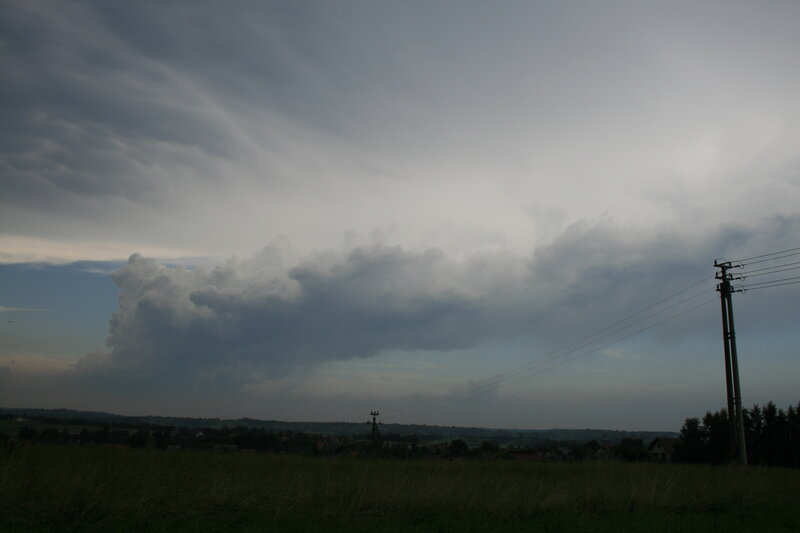 Storm Cloud over Field — Gray, Dramatic, Afternoon
