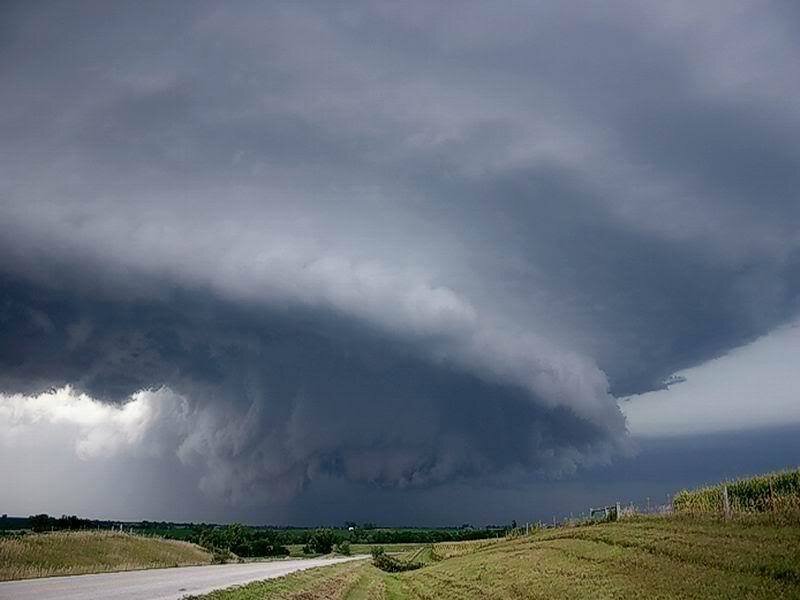 Storm Cloud over Field — Gray