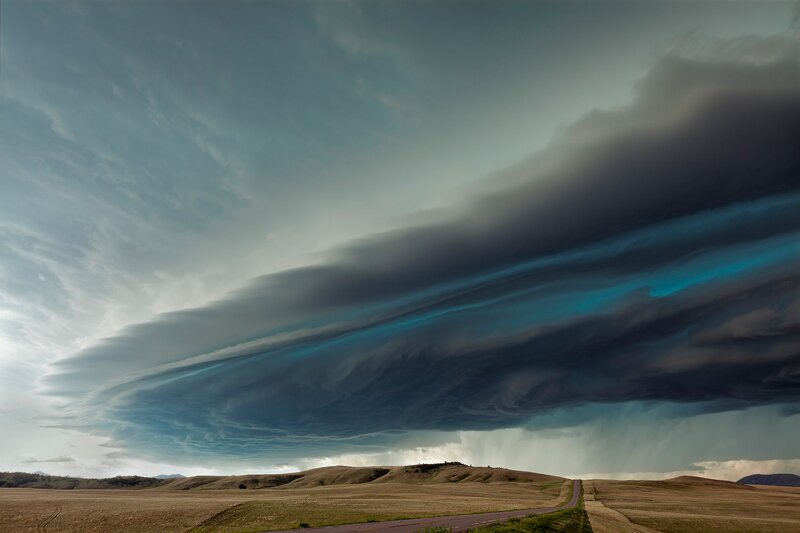 Storm Cloud over Plains — Gray
