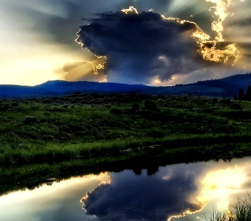 Storm Cloud over Pond