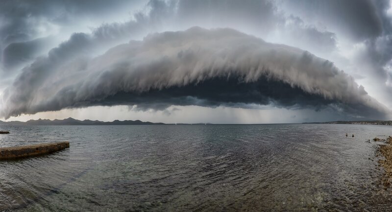 Storm Cloud over Sea