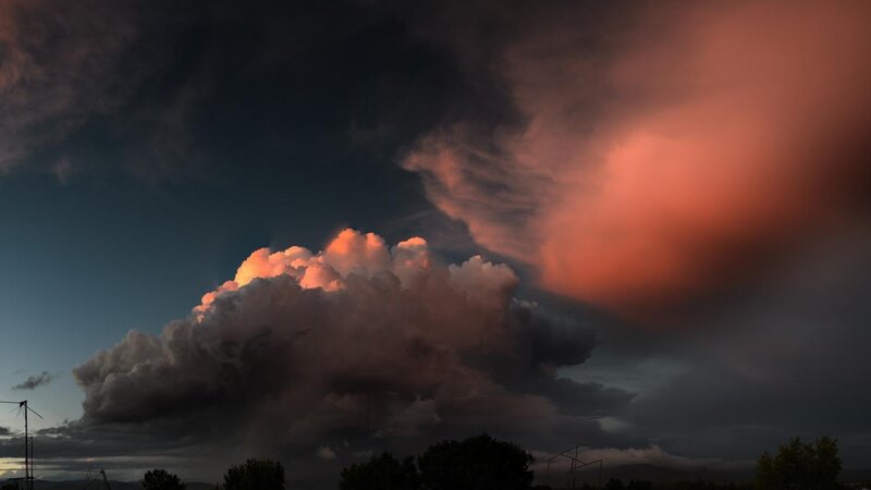 Storm Clouds at Dusk — Dark Blue