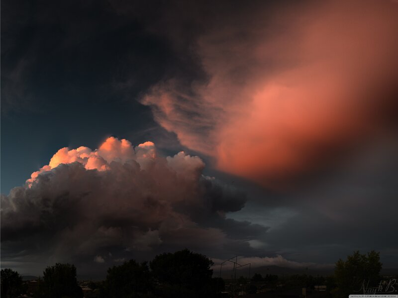 Storm Clouds at Dusk — Orange