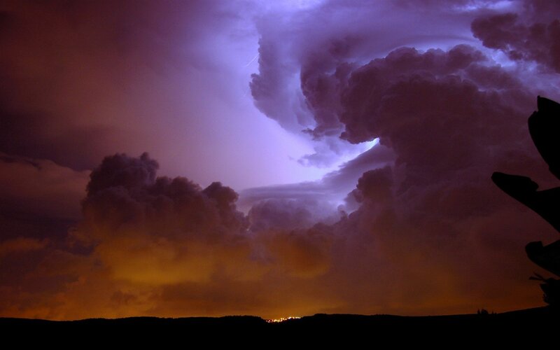 Storm Clouds at Night — Purple