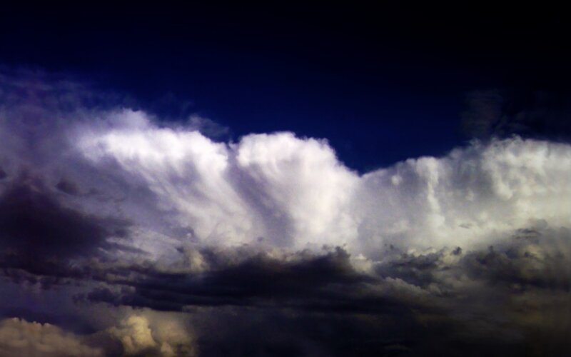 Storm Clouds in Night Sky