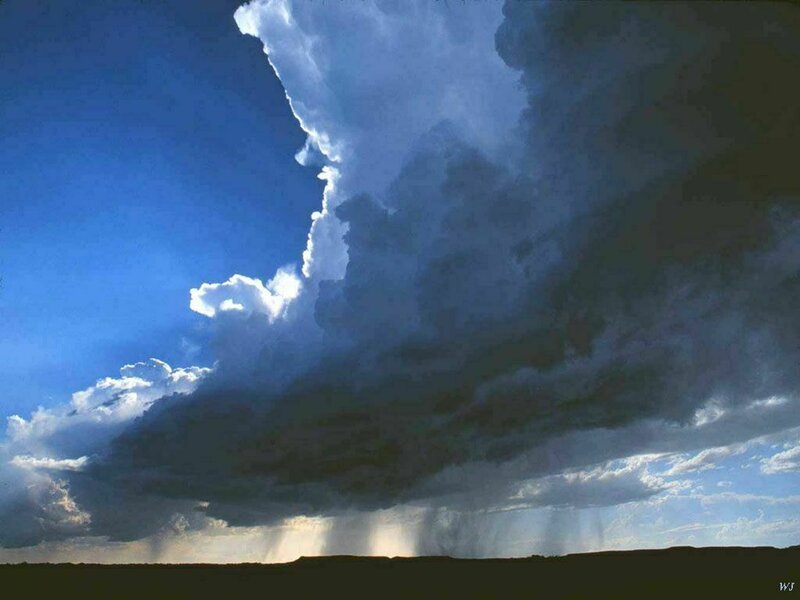 Storm clouds over a plain