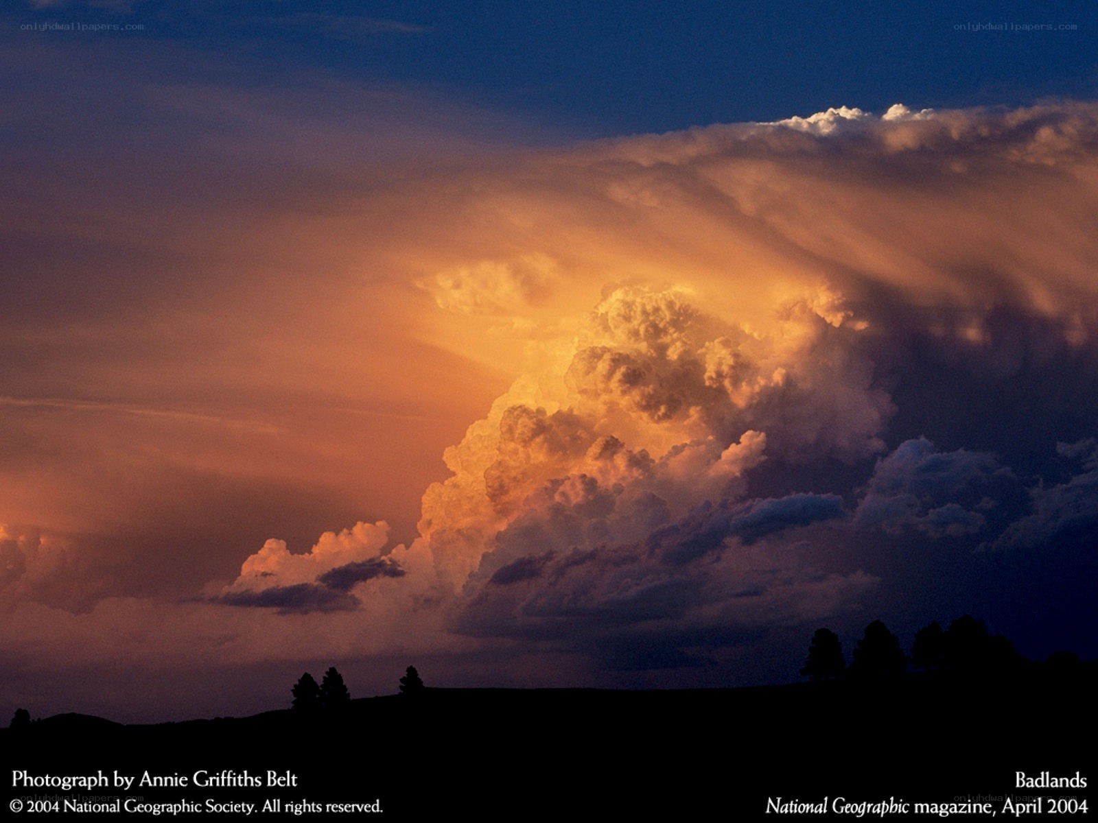 Storm Clouds Over Badlands