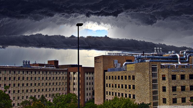 Storm Clouds over Buildings