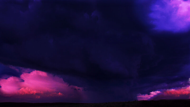 Storm Clouds over Field — Purple