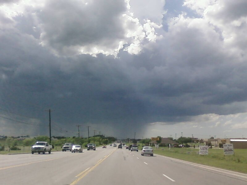 Storm Clouds over Highway — Gray