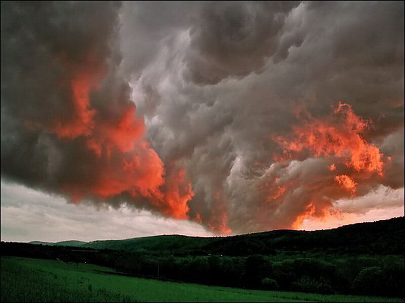 Storm Clouds over Hills
