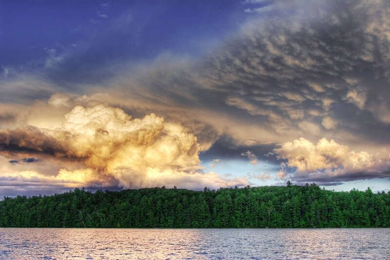 Storm Clouds over Lake