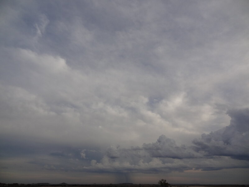 Storm Clouds over Landscape — Gray, Dramatic, Photograph