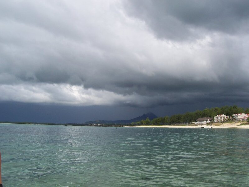 Storm Clouds over Ocean — Gray, Dramatic, Photograph, Beach