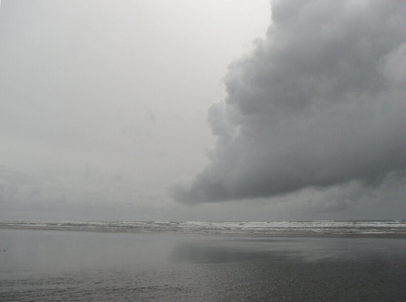 Storm Clouds over Ocean — Gray