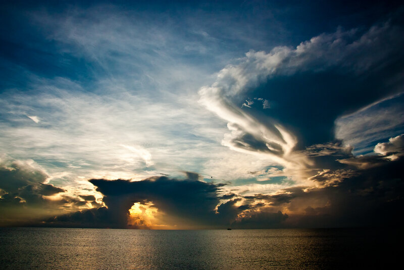 Storm Clouds over Ocean