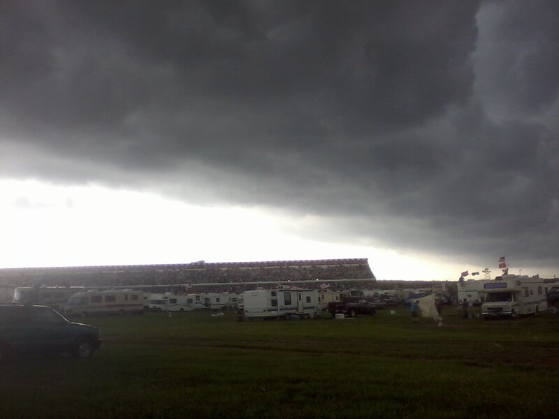 Storm Clouds over Racetrack
