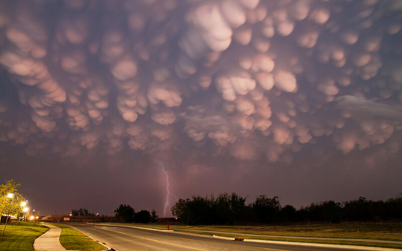 Storm Clouds over Road
