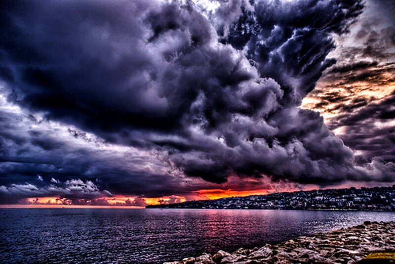Storm Clouds over Sea