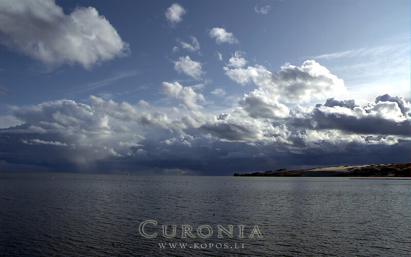 Storm Clouds over Water — Blue