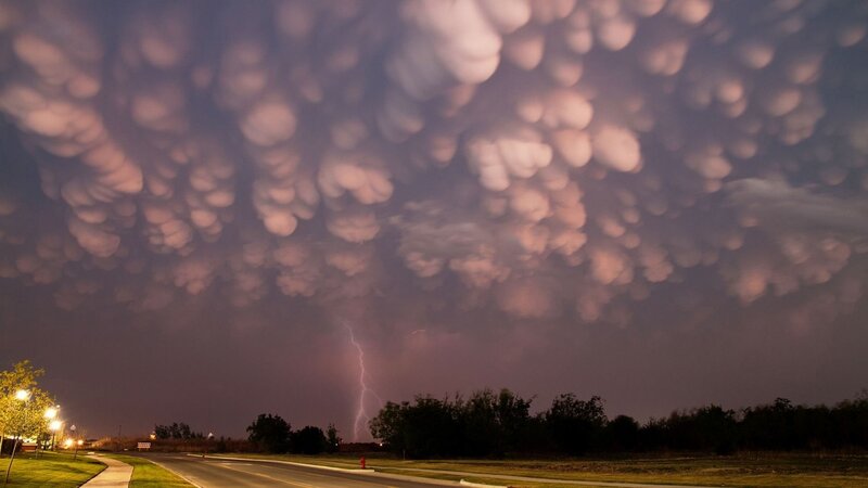 Storm Clouds with Lightning