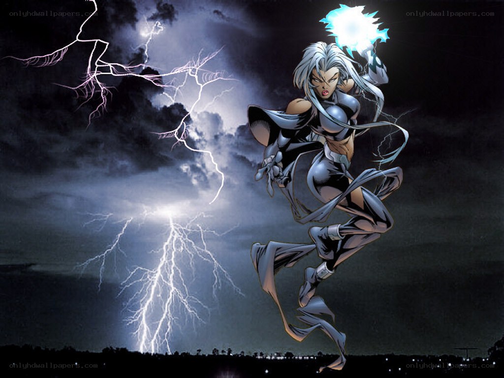 Storm conjures lightning
