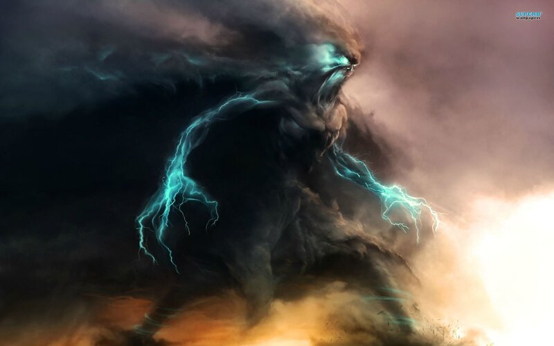 Storm Entity with Lightning
