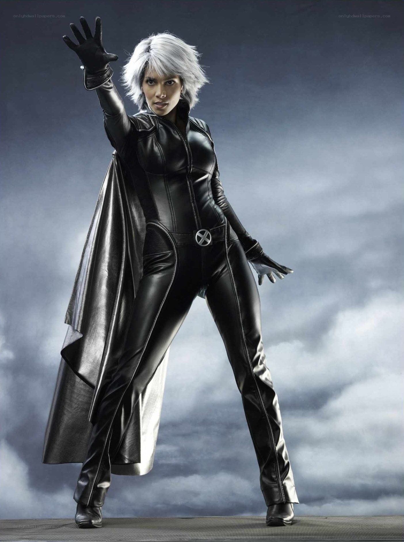 Storm in black suit