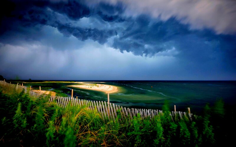 Storm over Beach Island