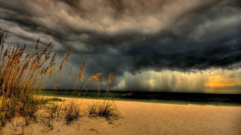Storm over Beach