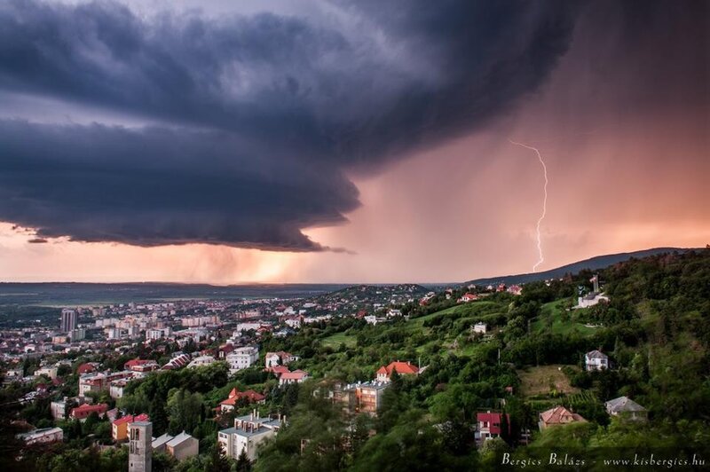 Storm over City — Gray