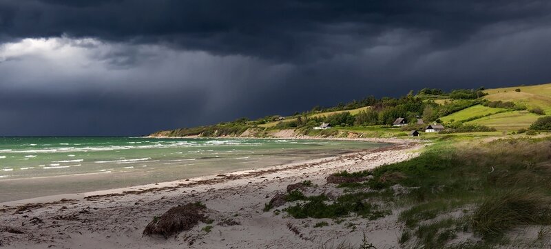Storm over Coastal Beach