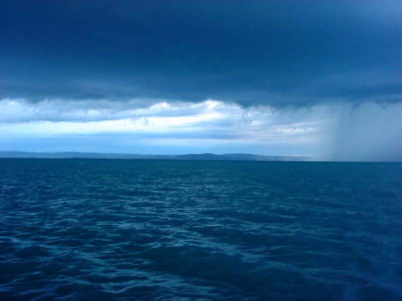 Storm over Ocean — Blue