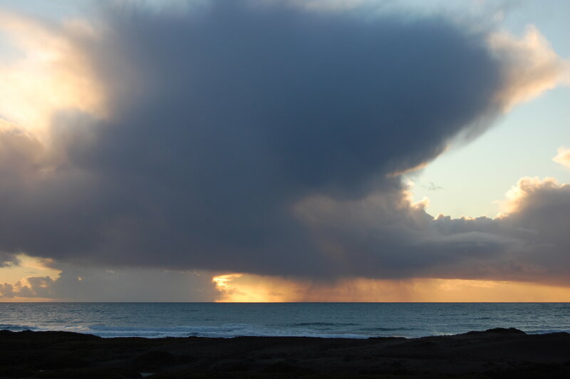 Storm over Ocean — Gray, Dramatic, Sunset