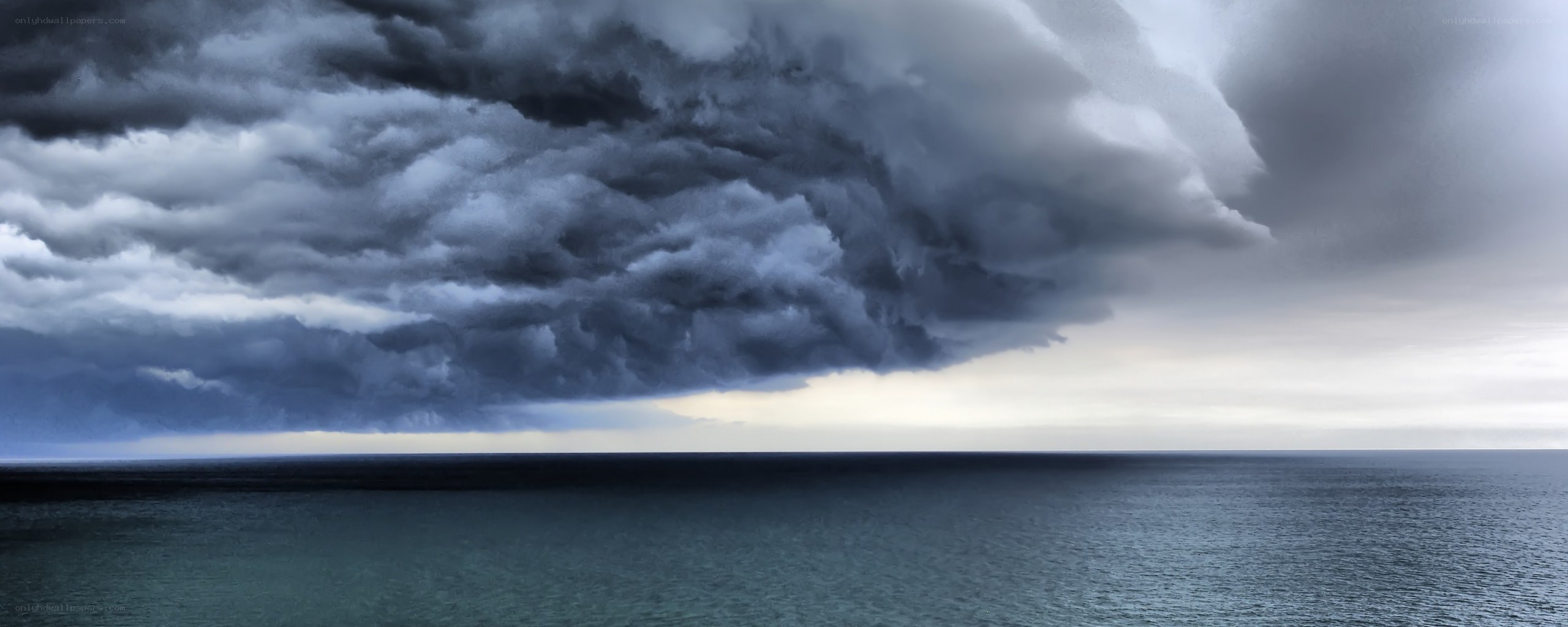 Storm over the ocean
