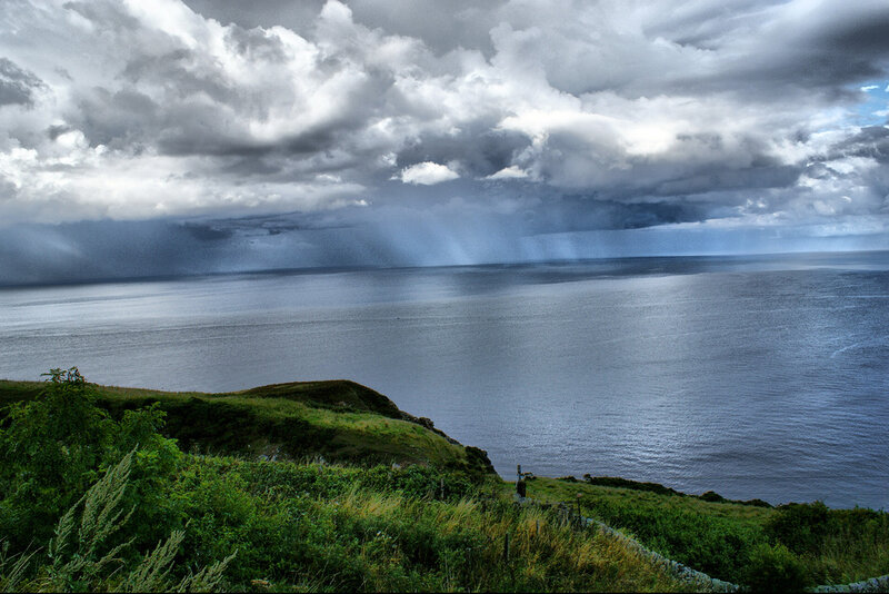 Storm over the sea
