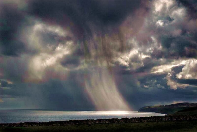 Storm over the sea