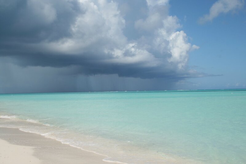Storm over Turquoise Sea