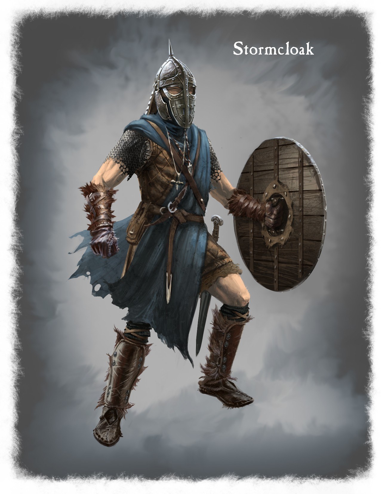 Stormcloak warrior concept art