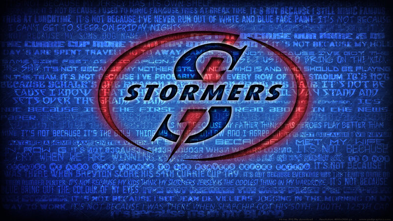Stormers Logo on Text